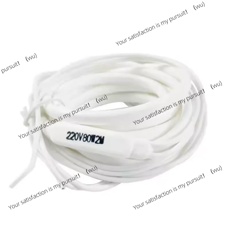 (1)220V Defrost Heater Wire for Refrigeration House Cold Storage Water Draining Defroster 0.5m-10m 20W-400W 7x5mm -60C to 200C