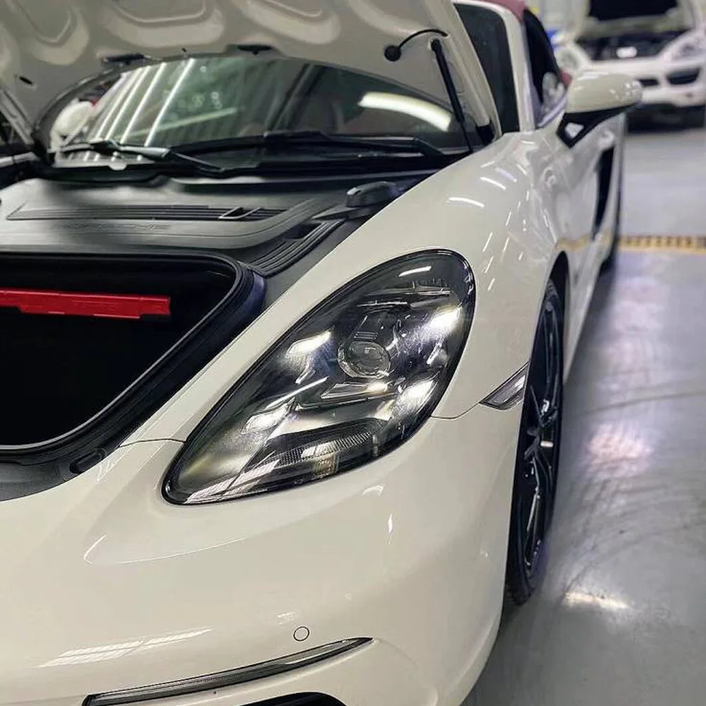 

For Porsche Cayman718 2016-2023 Auto Front Lamps Assembly Upgrade Car LED Projector lens Plug and Play Tools Accessories