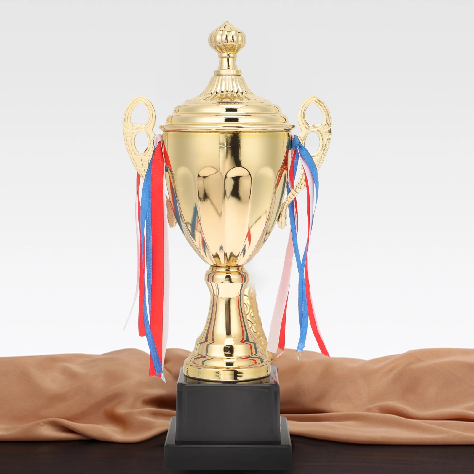 

Metal Trophy Kids Award Sports Party Decorative Prize Reward Golden Adornments Bright Color Realistic Design Universal