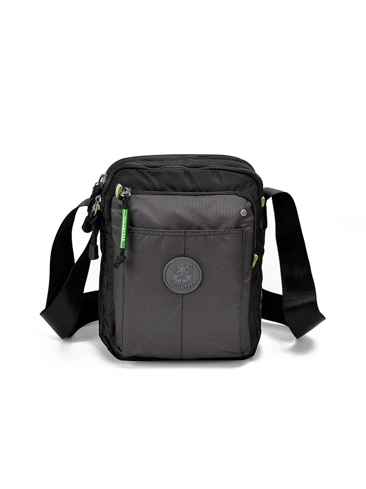 Voluntário Crossbody Bolsas para Homens 2023 Novo Elegante Commuter Impermeável Vintage de Alta Qualidade Multi-bolso Bolsas de Ombro 1652-18