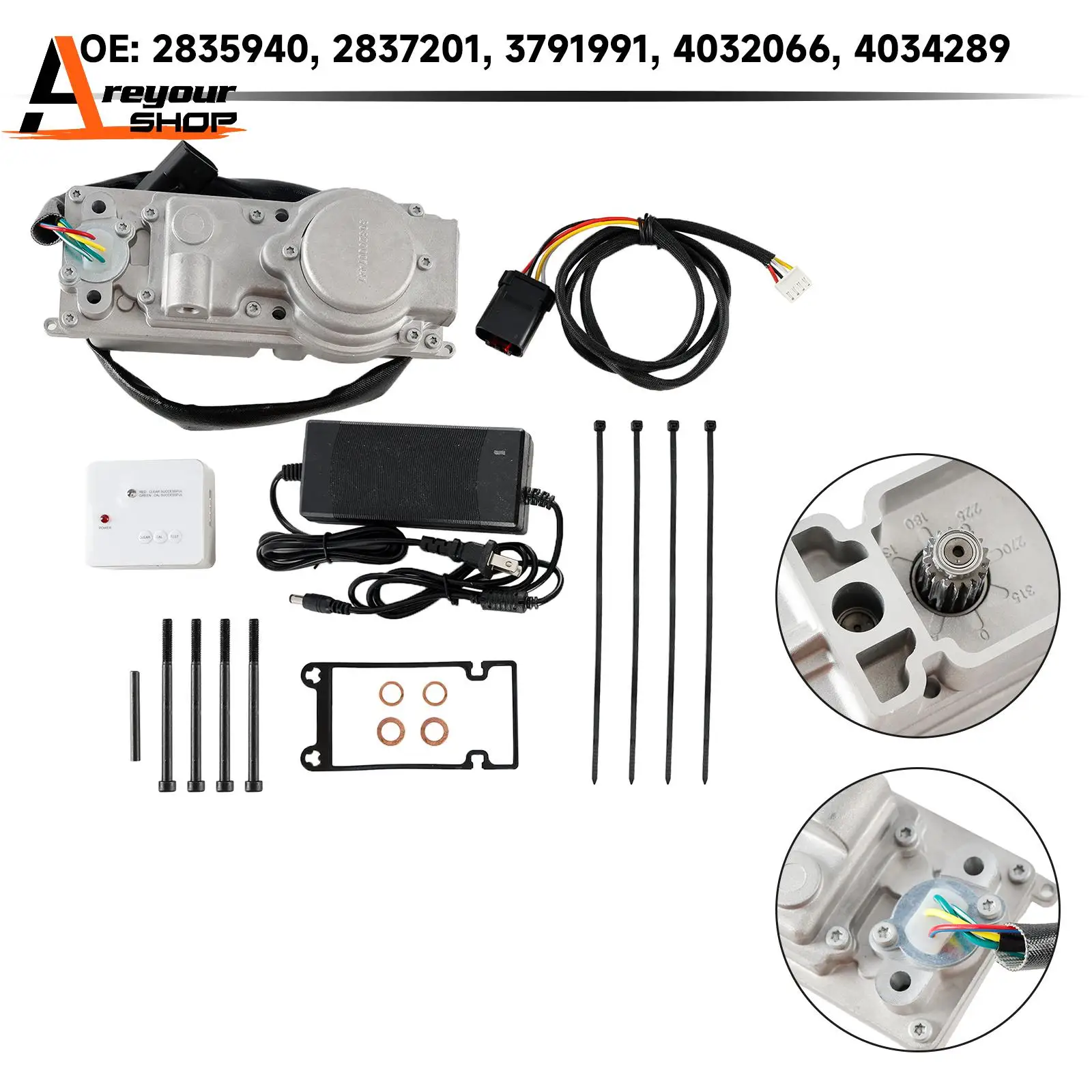 VGT Electronic Actuator for Cummins ISX Turbo part 4034289 RX or 6378270 RX