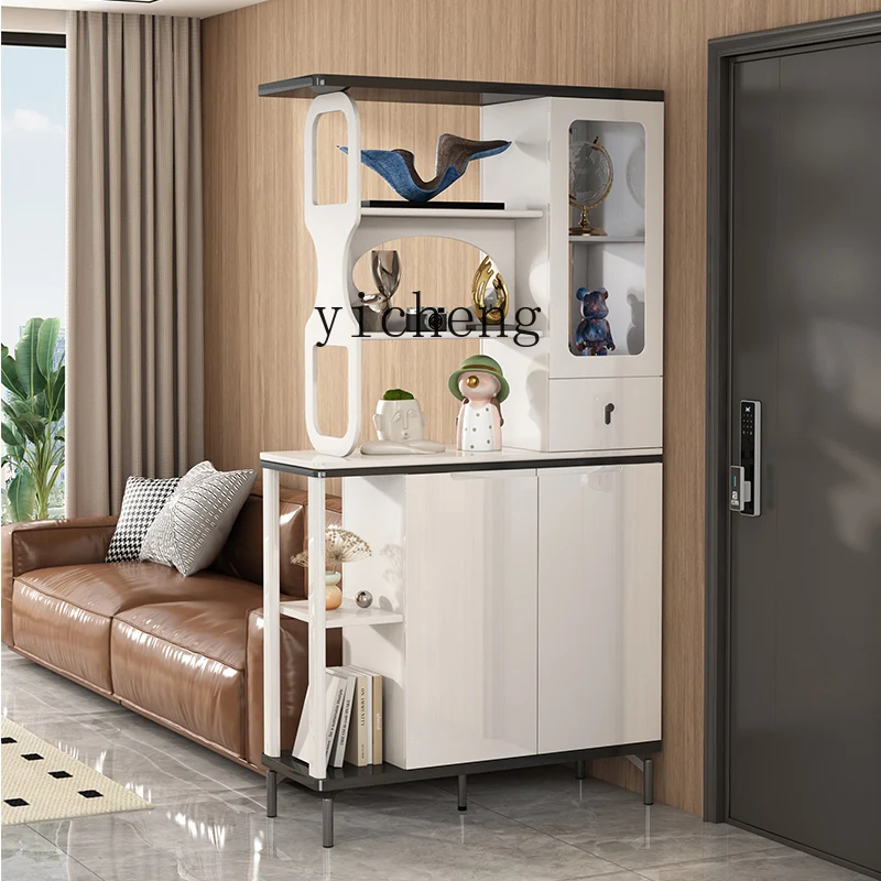 

ZZ light luxury door cabinet, facing the door, living room partition, simple and modern integrated wall foyer cabinet