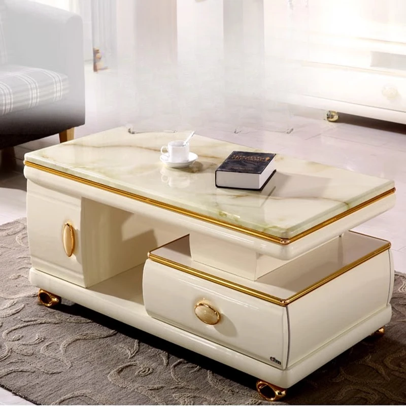 

Gold Unique Coffee Table Adjustable Rustic Stainless Steel Smart Coffee Table Space Saving Unique Mesa De Centro Home Furniture