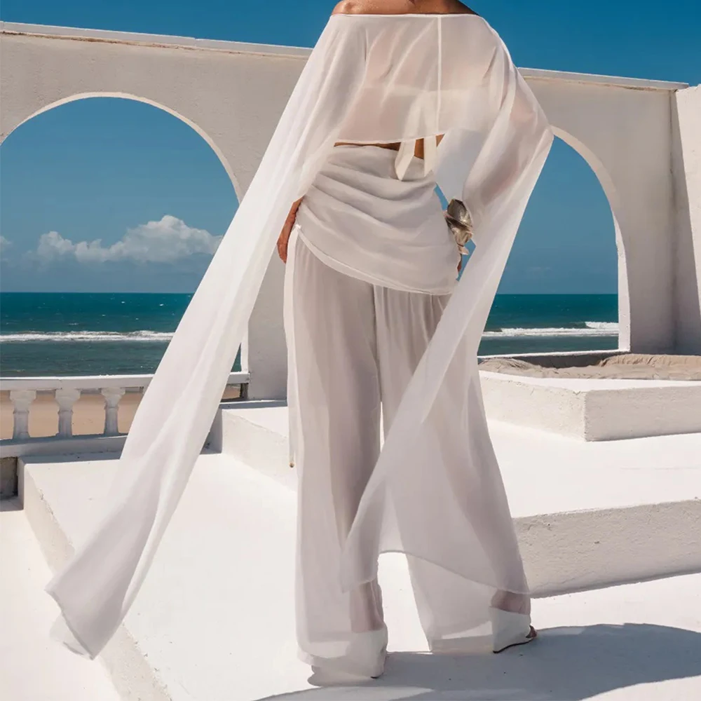 

Женское сексуальное бикини, прозрачное прозрачное пончо с открытыми плечами, топ, купальники, асимметричная пляжная одежда для отдыха, купальные костюмы