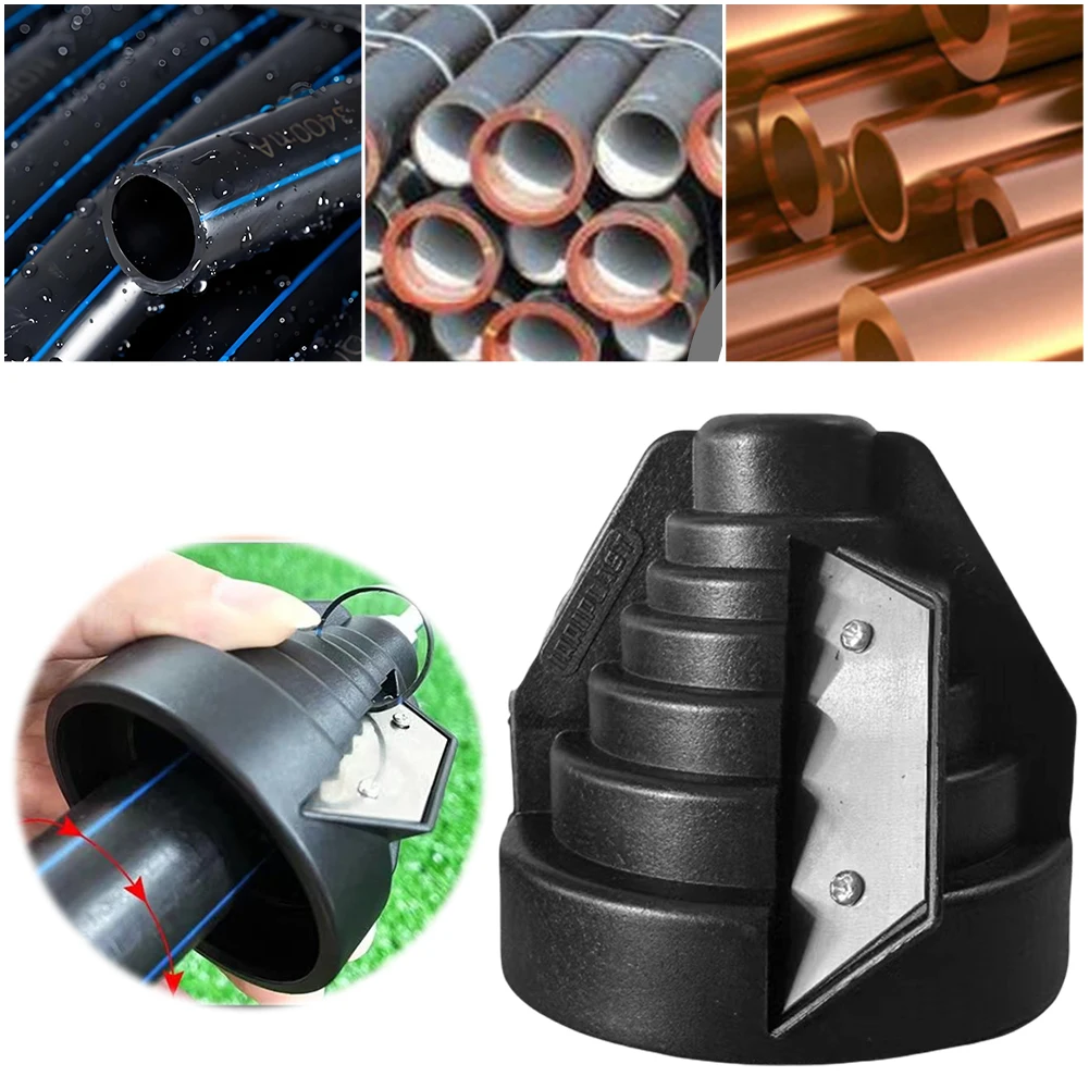 

20-63mm Inner-Outer Tube Deburring Reamer Multi-Purpose Cone Deburring Chamfer Tool Wear Resist for Smooth Bevels Perfect Fit