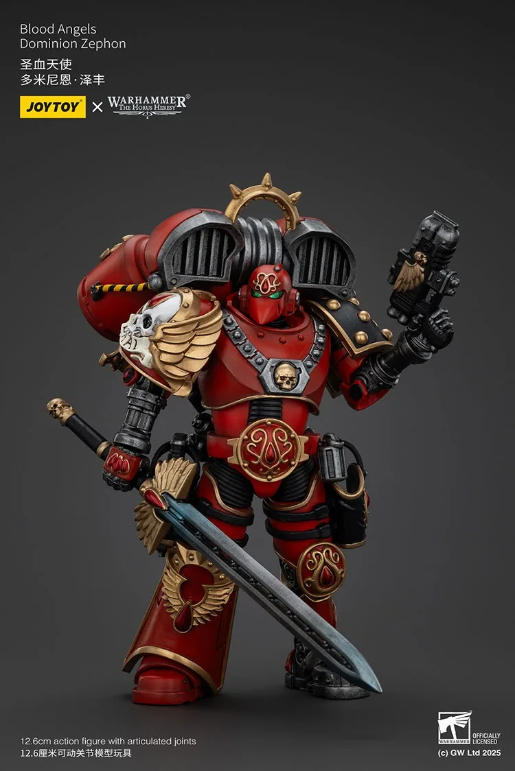 

JOYTOY Warhammer "The Horus Heresy" Blood Angels Dominion Zephon Action Figures Doll Collection Decoration Gift Original Model