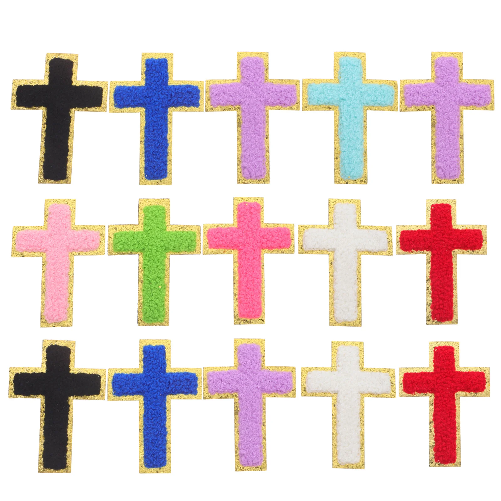 

18Pcs Cross Iron on Patch Vintage Embroidered Patches for Clothing Repair Backpack Hats Jeans Sewing Decoration