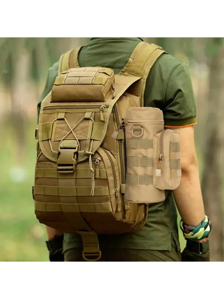 Tactical Molle Water Bottle Bag Pouch Holder Outdoor Tactical Water Bottle Bag Polyester Camping Hiking Hunting Wate Bag Kettle