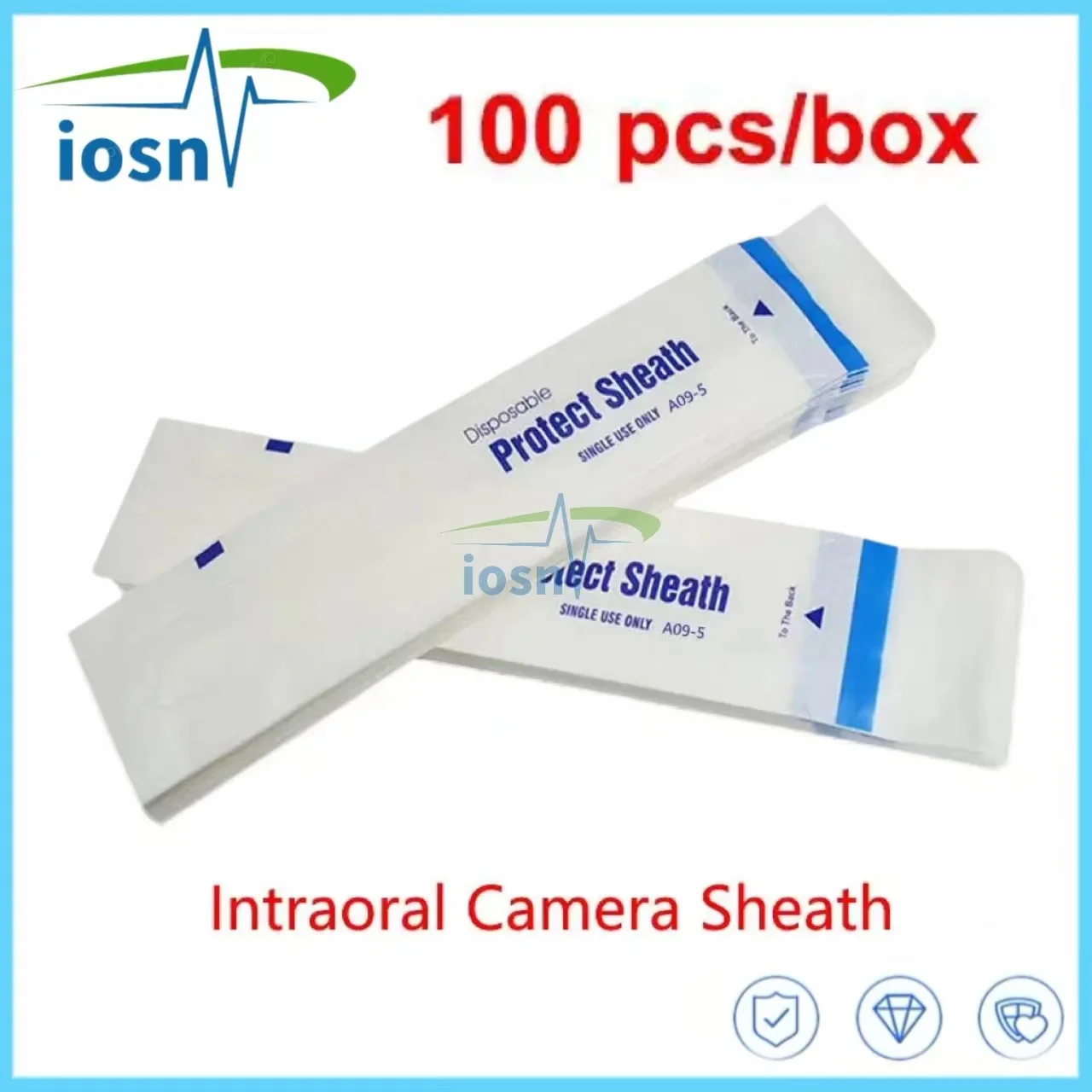 100pcs/box Dental Intraoral Camera Sheath Disposable Protective Cover Intraoral Camera Sleeves Oral Endoscope Sheath clinic