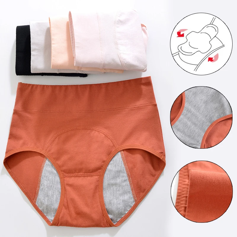 1PC Leakproof Cotton Panties for Menstruation High Waist Culotte Menstrual Panties Femme Culottes Menstruelle Bragas