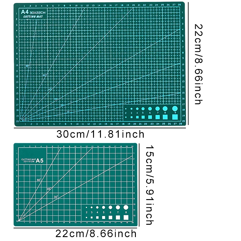 1PC Craft Mat A5/A4 Size Green Cutting Mat Non Slip Cut Pad Desktop Handmade DIY Patchwork Tool Carving Scrapbooking Gadgets ZYF