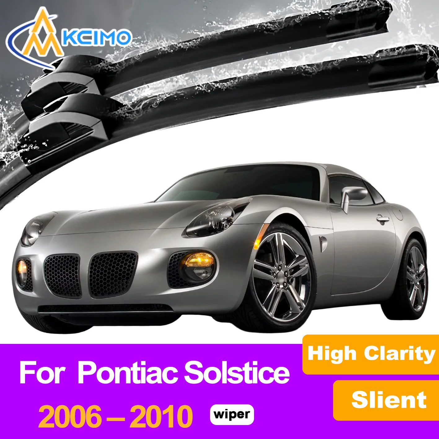 

2Pcs Front Windshield Wiper Blades For Pontiac Solstice 2006–2010 Windscreen Window Car Accessories
