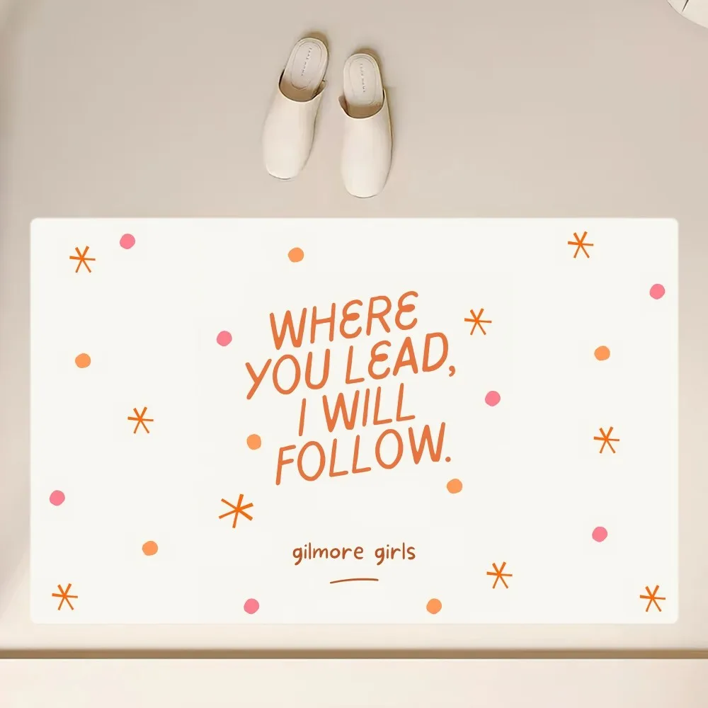 TV Series G-Gilmore Girls Floor Mat Anti-Slip Bathroom Kitchen Bedroom Living Room Entrance Rug Home Decor