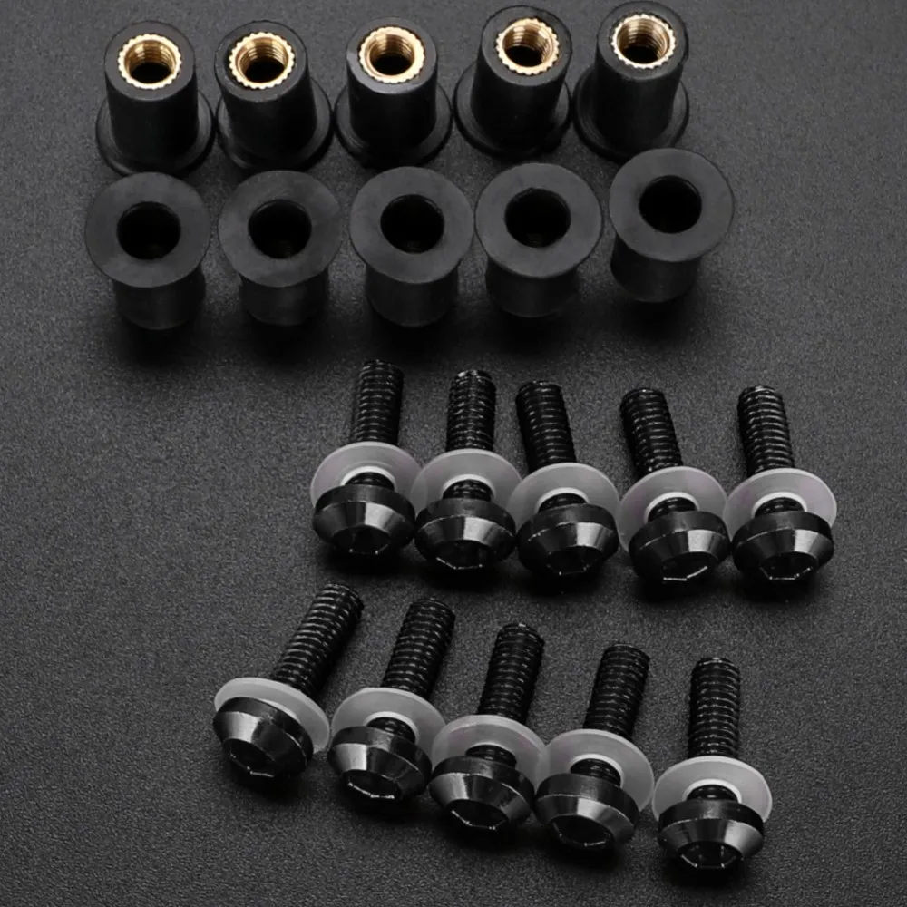 

FOR HONDA MSX125 NC700 NC700S NC700X NC750 NC750S NC750X PCX125 PCX150 PCX160 Windshield Screw Nut Fairing Windscreen Bolt Kit