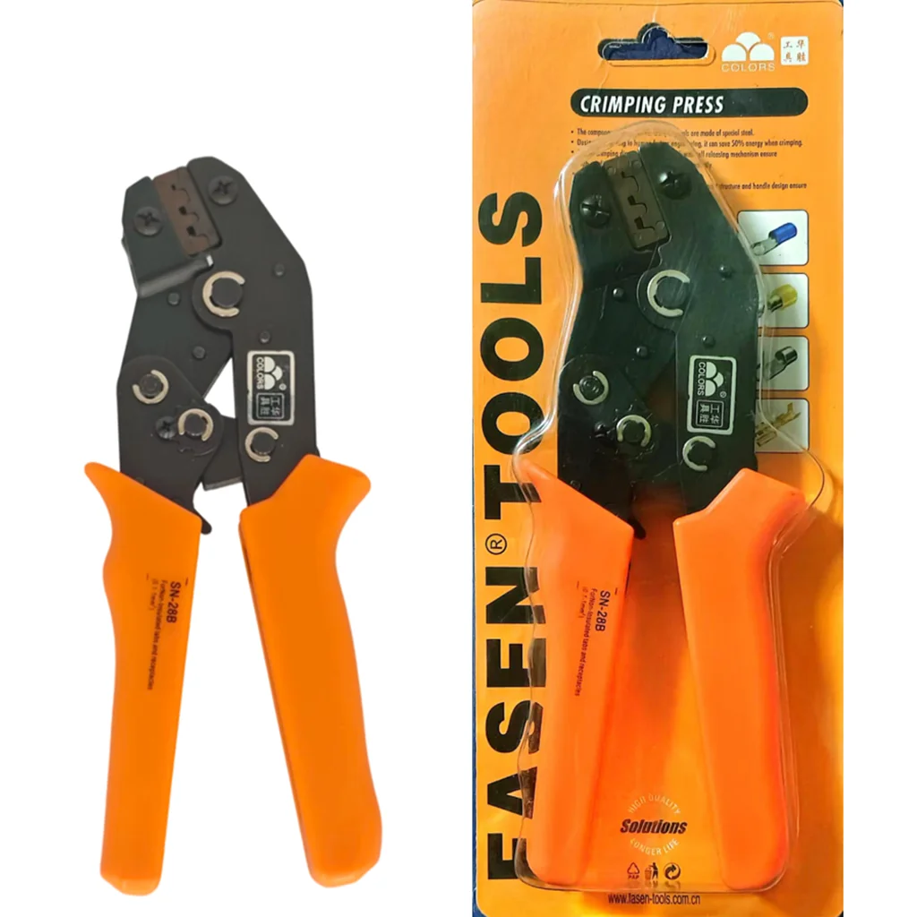 SN-28B Tube Insulated Bare Terminal Crimping Pliers DuPont Automotive Tool for Electrical Wiring Crimping