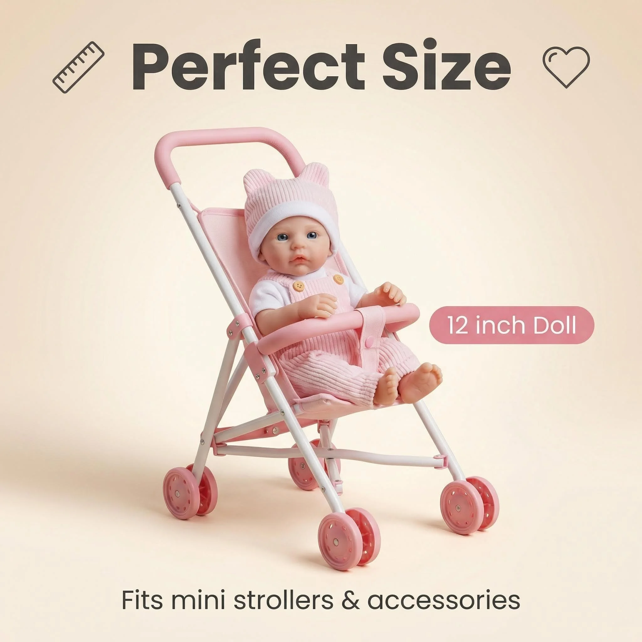 NPK 12inch Meadow Super Soft Solid Platinum Silicone Flexible Elastic Lifelike Soft Touch Collectible Mini Baby Doll