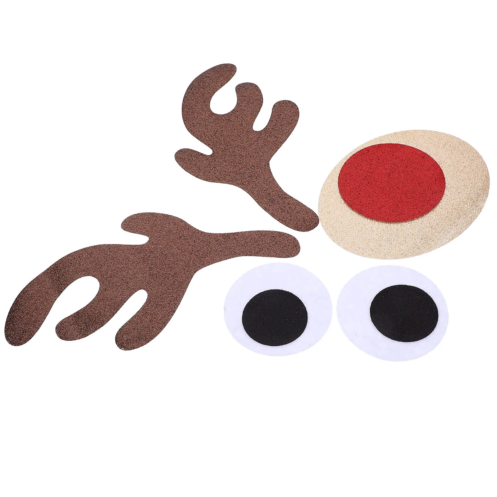 1 مجموعة الرنة رئيس عيد الميلاد ملصق عيد الميلاد الجدار ملصق للمنزل نافذة الباب الديكور DIY حزب خلفية عيد الميلاد الجدار ملصق