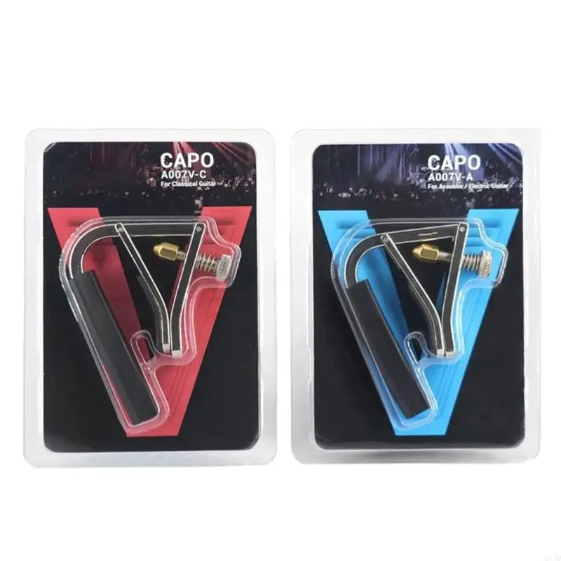 

X7JD Lightweight A007V Metal Guitar Capo for Traveling Musicians Smooth Action