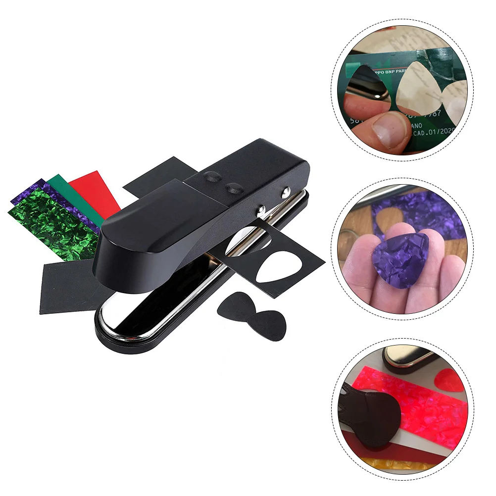 

1Set Guitar Cutter Punch DIY Plectrum Punch Tool for Credit Card Debit Card ABS Sheet Guitar Ukulele Bass Accessories