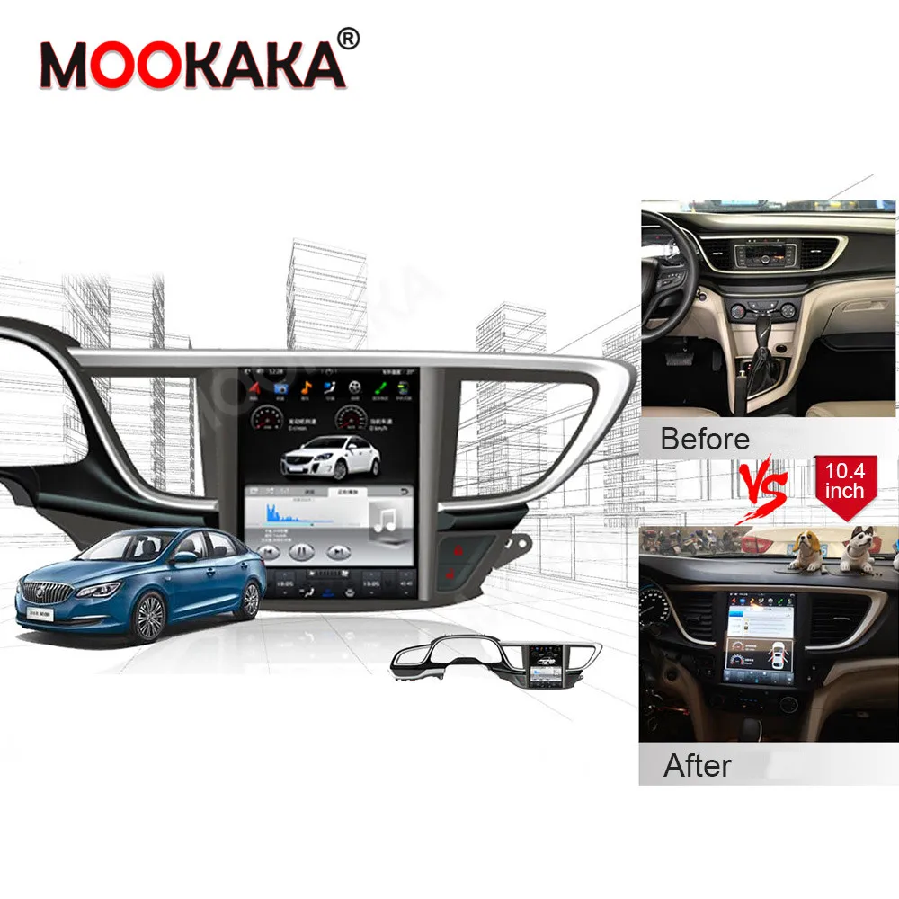 Touchscreen-Autoradio für Buick Excelle 2015, Android GPS, Automotive, Multimedia, Autoradio, Stereo-Empfänger, Kopfeinheit