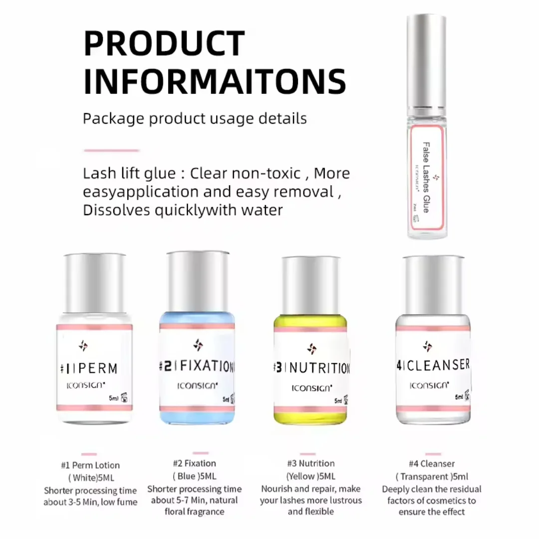 ICONSIGN Professional Lash Lift Kit Perm Eyelash Perm Set -Gradet Curling And Long-Lasting Results - Perfect Birthday gift