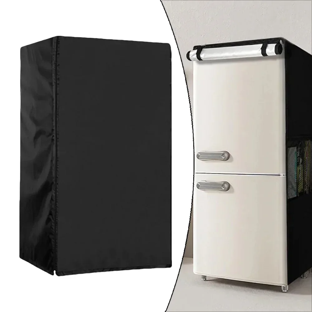 Fridge Protector Vertical Refrigerator Cover 51*51*117cm 210D Oxford Cloth All-Season Protection Dust Protection