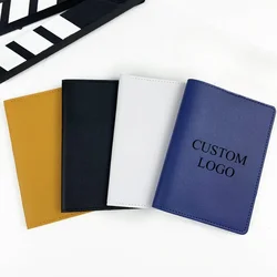 Customized Logo Name PU Leather Passport Cover Personalize Number Travel Case