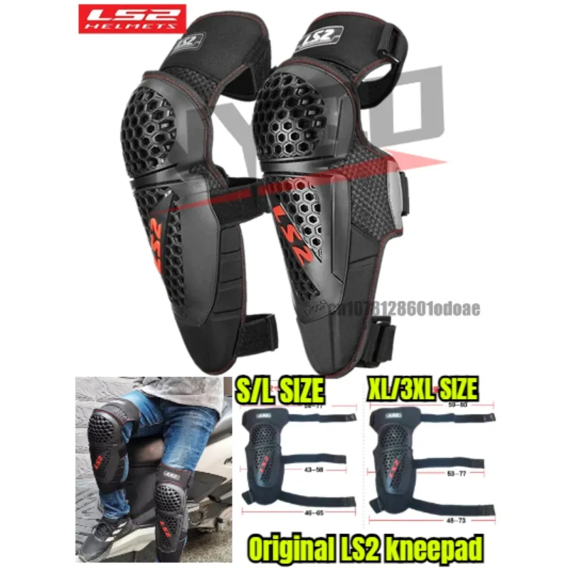 

LS2 CE Certified Motocross Knee Pads Thickened Moto Knee Protector Anti-slip MTB Cycling Knee Shin Guard Motorcycle Accessories
