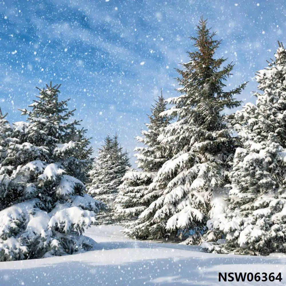 夢のような冬の風景の背景森の松の木雪月写真の背景写真スタジオの赤ちゃんのポートレート写真電話
