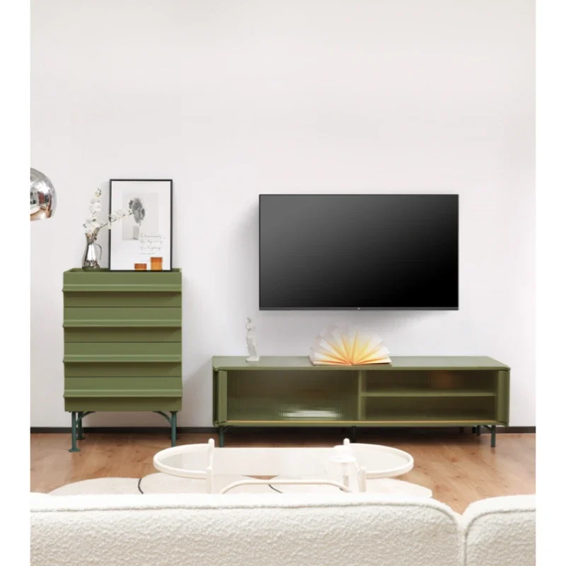 Impression Bucket Cabinet Modern Home Living Room Wall Storage Cabinet Bedroom Green