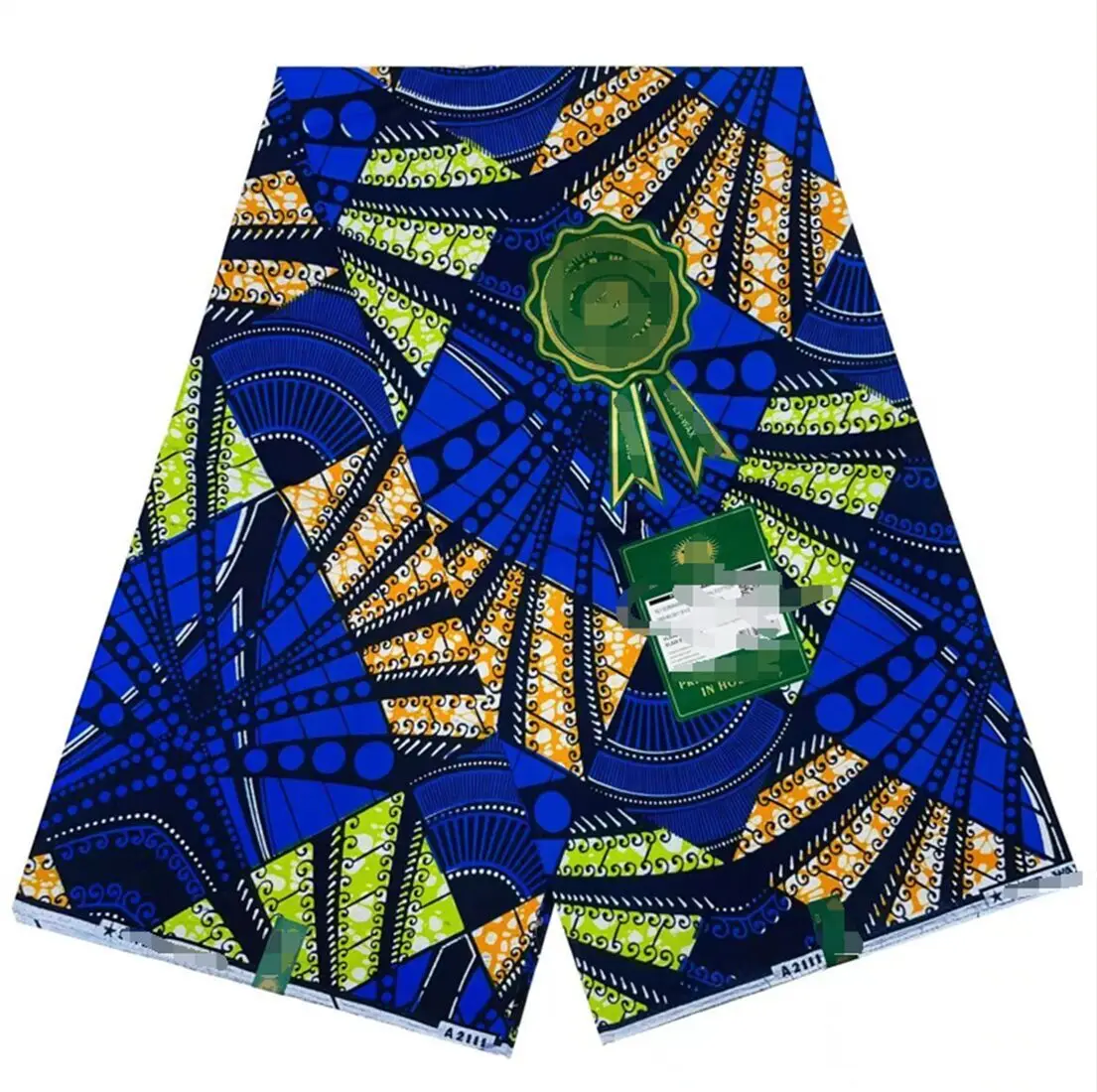 Fashion Print African New Fashion Anakra 100% Cotton African Wax Fabric Nigerian Ghana  Kitenge Dashiki Real Wax Fabric 6 yards