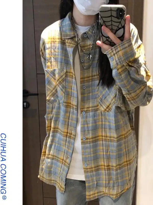 

plus Size 300 Pou Korean Plaid Long Sve Casual irt Men's Faion Ci Life Winter Warm Breathable Antibacterial irt