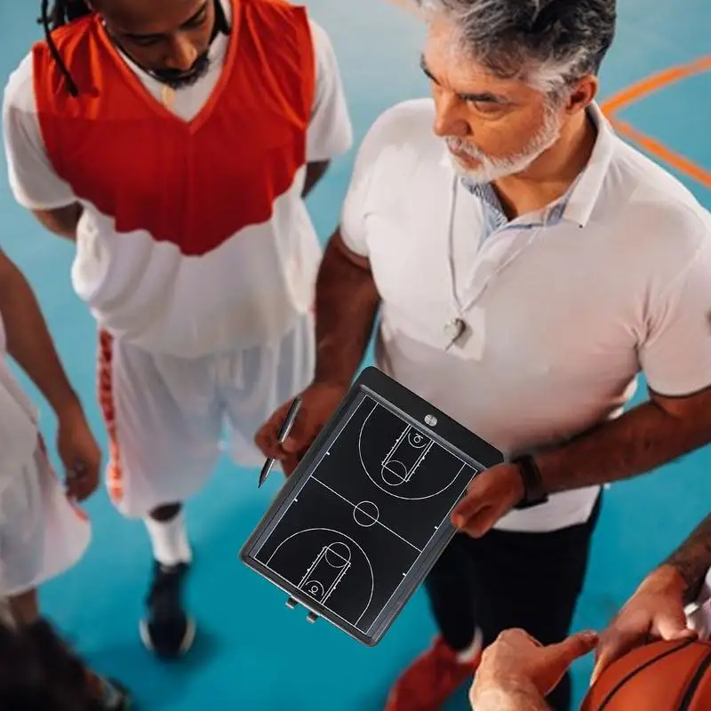 Imagem -02 - Prancheta de Basquete para Treinadores Treino Desportivo Reutilizável Lcd Estratégia Futebol Treino Versátil Tablet Escrita