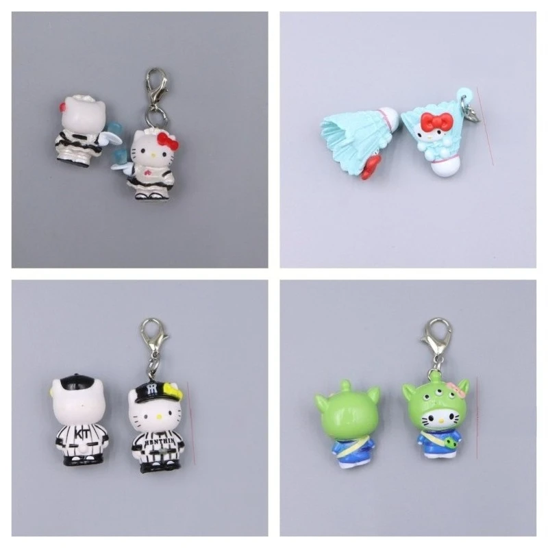 Llavero Kawaii de Hello Kitty, Lindo Llavero de Anime con Cremallera, Decoración Colgante para Móvil, Accesorios de Escritorio, Regalo para Niñas y Estudiantes, Venta al por Mayor