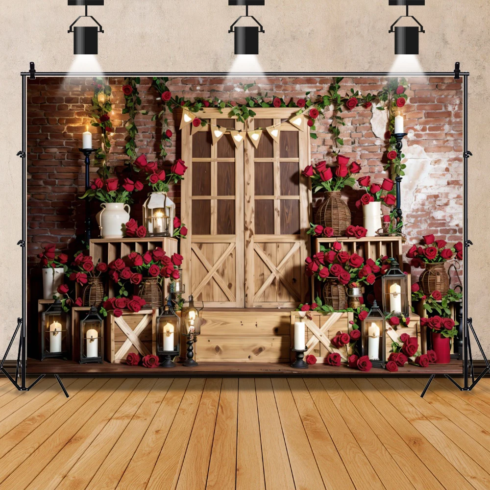 Laeacco Valentine's Mother's Day Photocall Background February 14th Photo Backdrop Wedding Bridal Shower Photography Backdrop