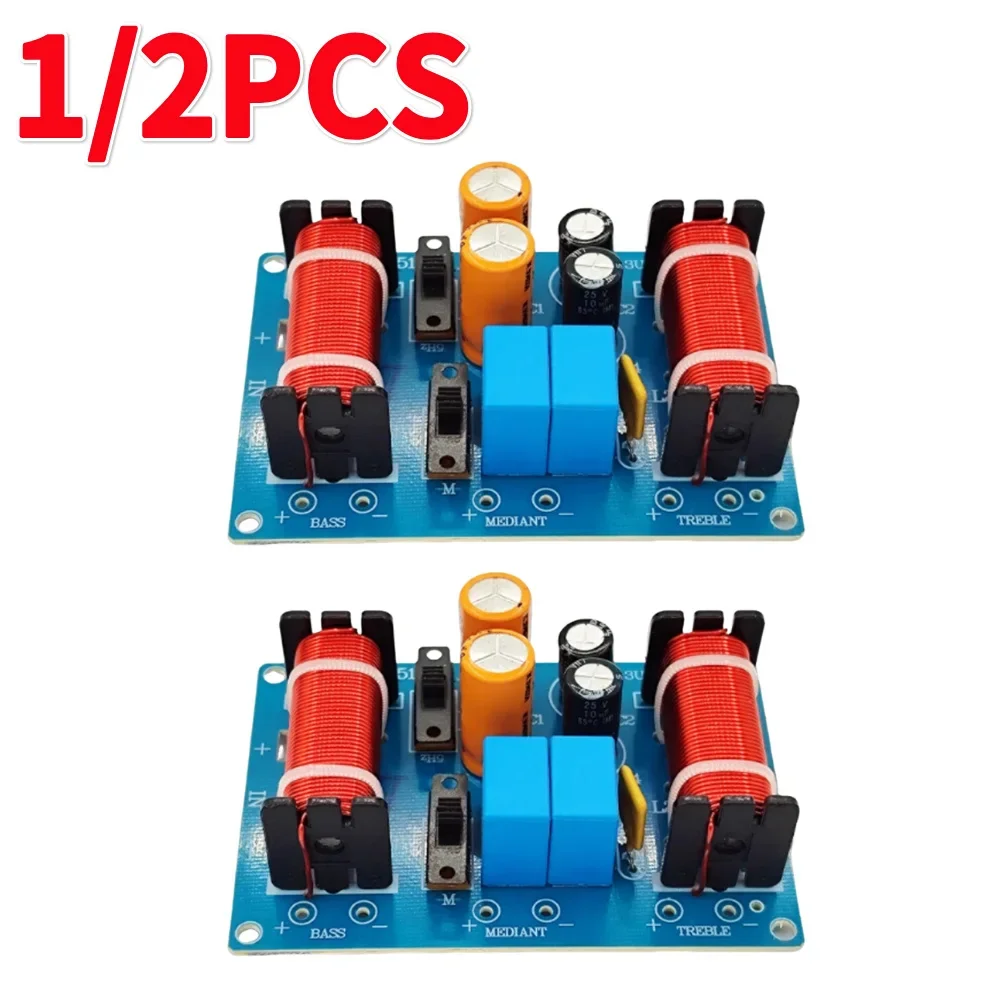 150 W Lautsprecher Crossover 3 Wege Höhen Mitteltöner Bassfilter Frequenzteiler HiFi EPCOS+KONEK Kondensator Mehrspegment einstellbar