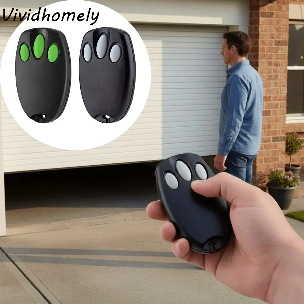 

433.92MHz Frequency Garage Door Remote Control New Model Replacement Part Gate Remote Control 3 In 1 Function