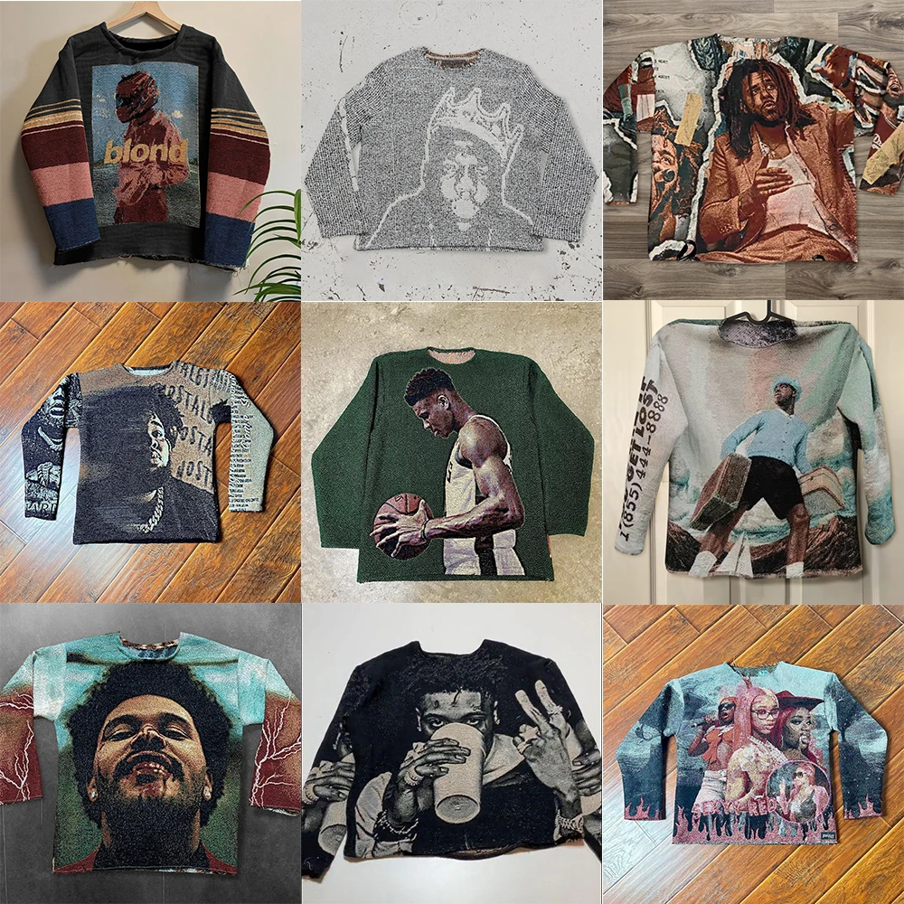 Sweatshirt Y2K Clothes American Gothic Hip Hop 3D Digital Graphics Oversized Sweatshirt Mens Womens Round Neck Long Sleeve Tops