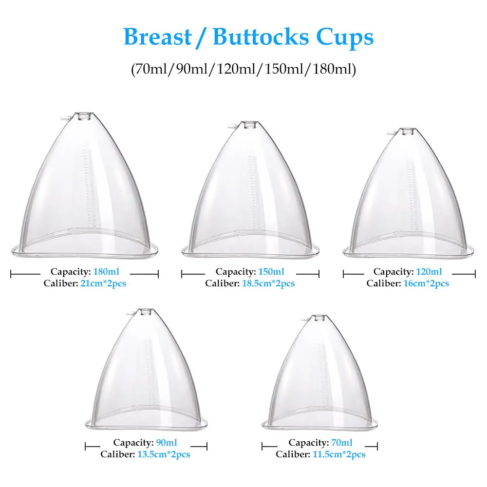 Ready Ship Xxl Cup Massager Butt Lifting Breast Lift Machine Buttock Enlargement Bum Vacuum Therapy Machine