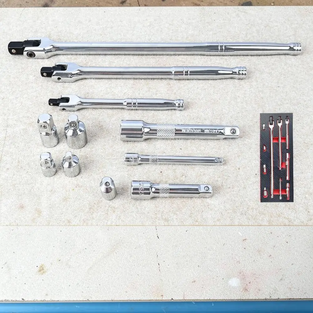 For For Musentang 1 2 Drive Flex Head Breaker Bar Swivel Handle Socket Wrench Extension Rod Professional Mechanical Tool Kit