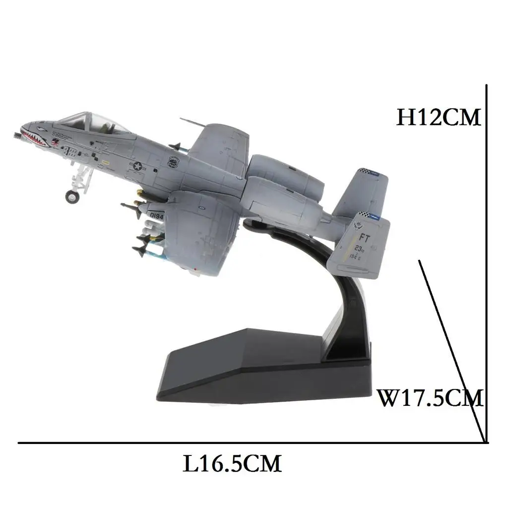 1:100 A-10 Attack American Diecast Model Airplane w/ Dispaly Stand Home Decor