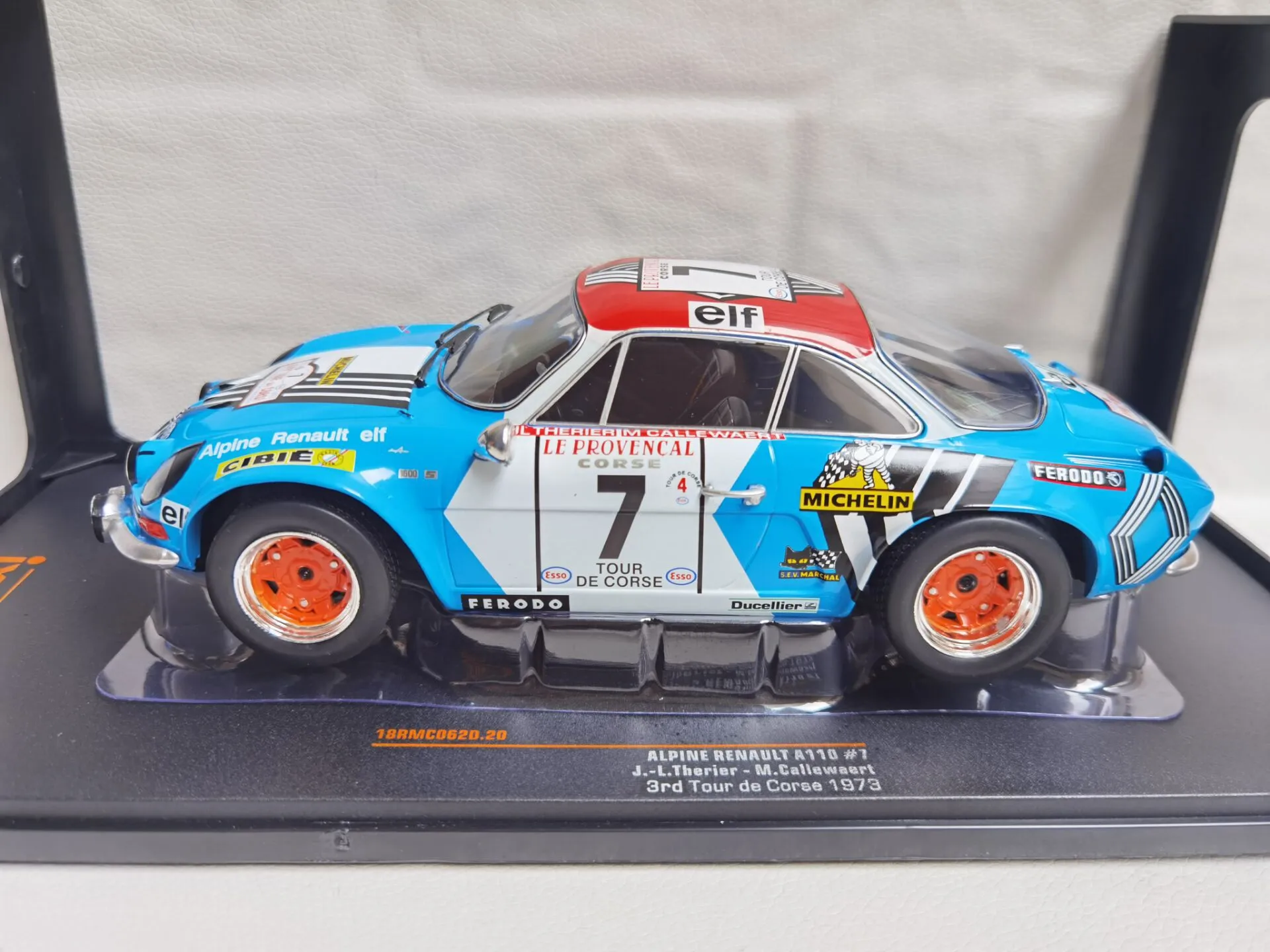 Литой под давлением IXO масштаб 1:18 RENAULT ALPINE A110 # 7 1973 года, модель раллийного сплава, коллекционная игрушка, подарок, сувенир, украшение для дисплея