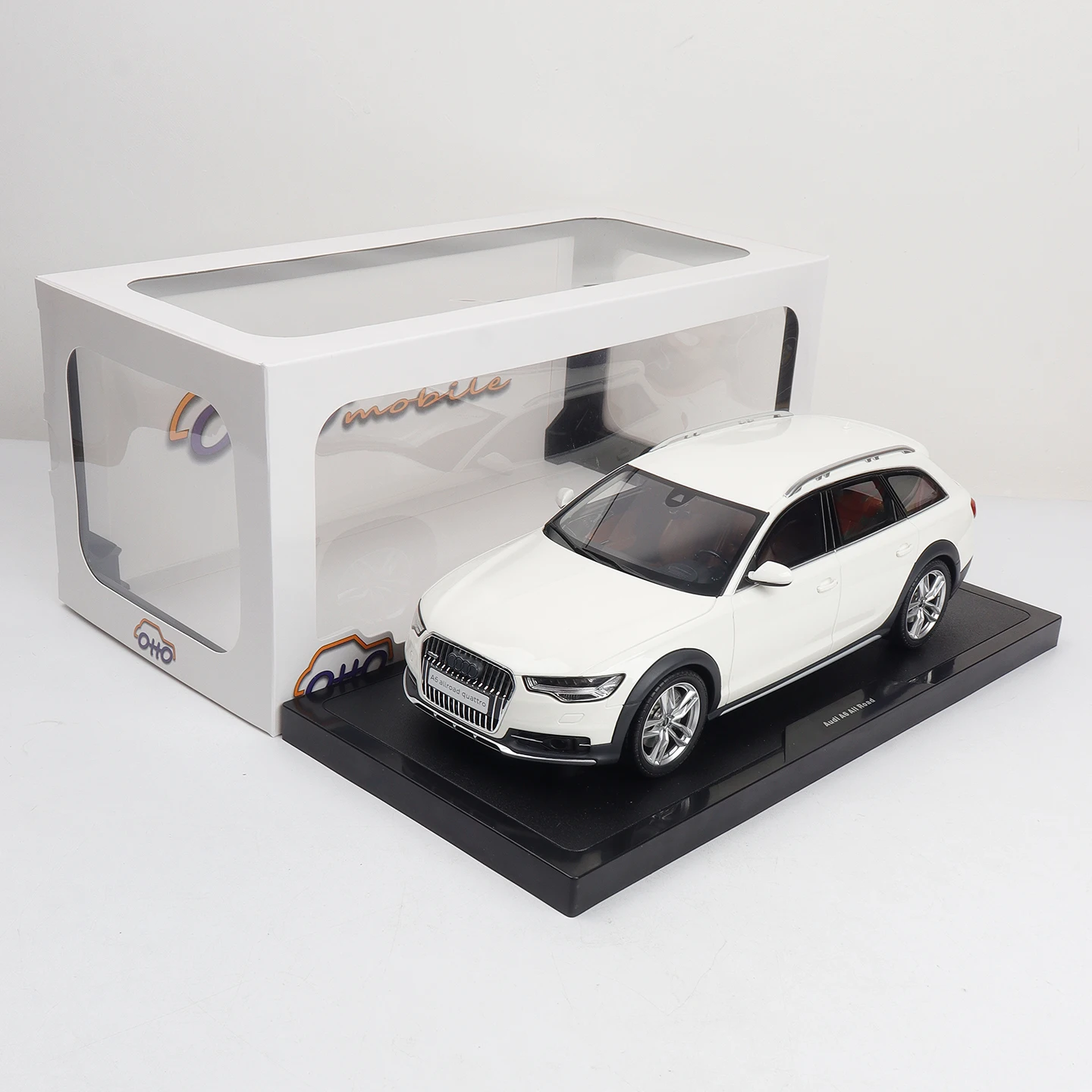 OTTO MODEL 1:18 Scale Cars A6L Allroad Quattro 2015 IBIS WHITE Resin Die Cast Model Cars Miniature Cars Collectible Adult Toys