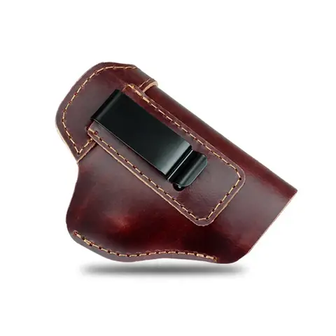 Leather Gun Holster for Taurus G2C Sig Sauer P226 SP2022 Glock 17 19 21 23 26 Beretta 92 Concealed IWB Hunting Holster