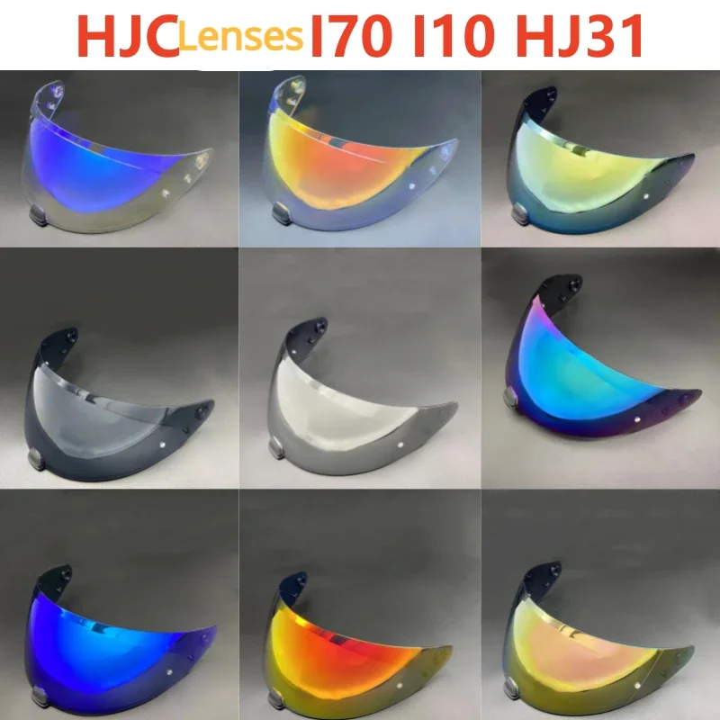 

HJC I70 Lenses I10 Windshield, Day and Night Universal High Definition Revo Colorful Electroplating Modified Mirror Helmets