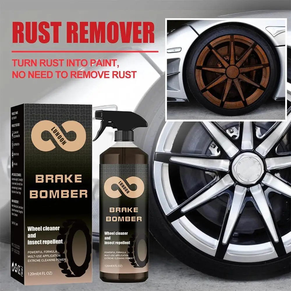 

Car Wheel Rim Cleaner 120ml Powerful Rim And Brake Buster Spray Wheel Care Products For SUV RV Truck Mini Van Truck & Sports Car