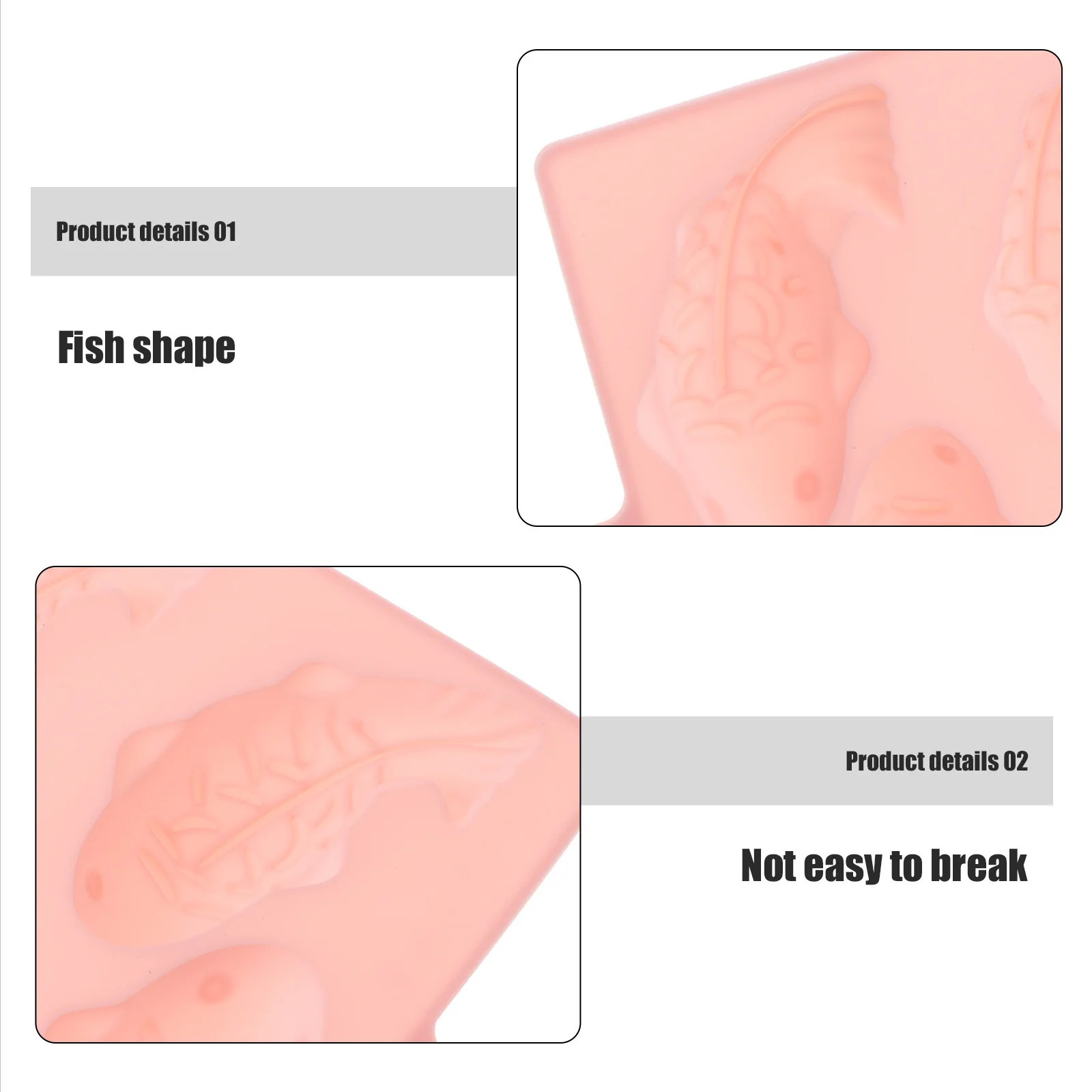 

Fish Shaped Silicone Mold 6-Cavity Baking Tray Cookie Molds DIY Fondant Chocolate Flexible Reusable Fish Silicone Mold