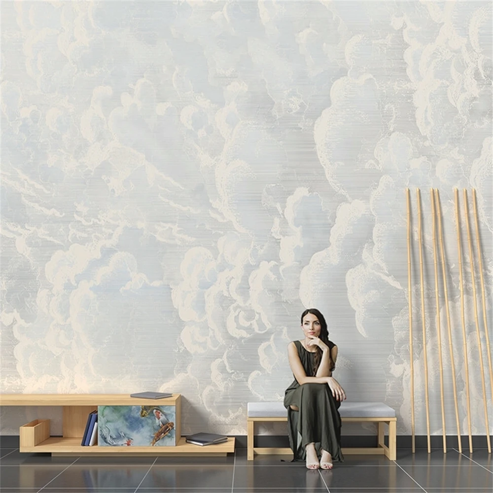custom American countryside flower wallpaper living room TV background wall paper TV background 3D stereoscopic home decoration