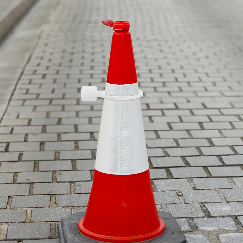 

6pcs Safety Cone Connector PVC Construction Cones Accessories Traffic Road Barrier Chain Plastic Connectors Warning