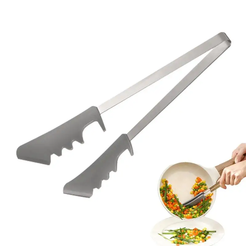 

Long Stainless Steel BBQ Tongs Salad Food Clips Bread Pasta Serving Tongs Non-Stick Kitchen Cooking Tools Kitchen Tongs